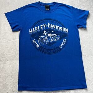 Harley-Davidson Deadwood South Dakota Blue T-Shirt Size Small